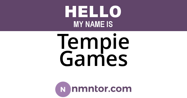 Tempie Games