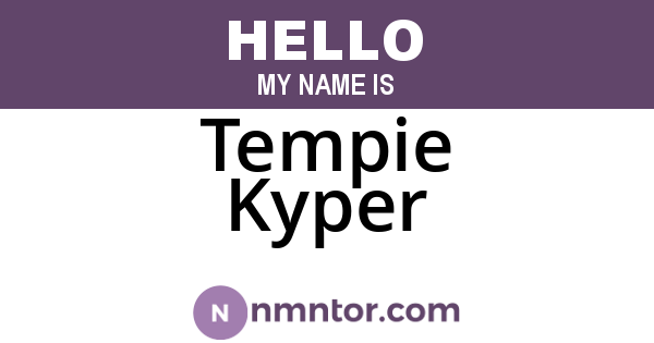 Tempie Kyper