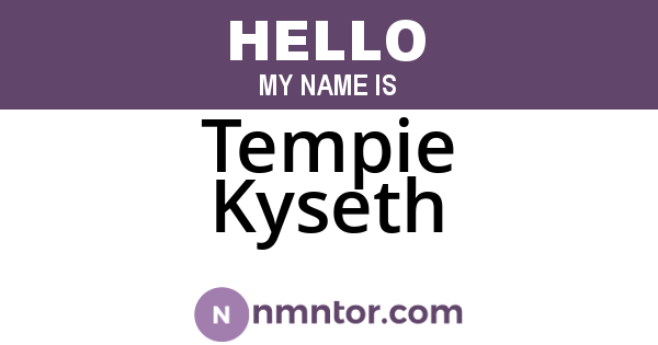 Tempie Kyseth