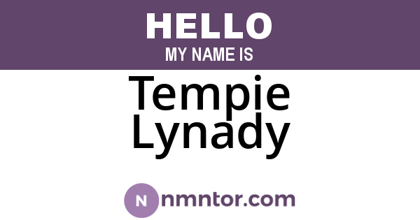 Tempie Lynady
