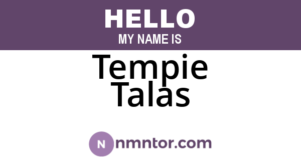 Tempie Talas