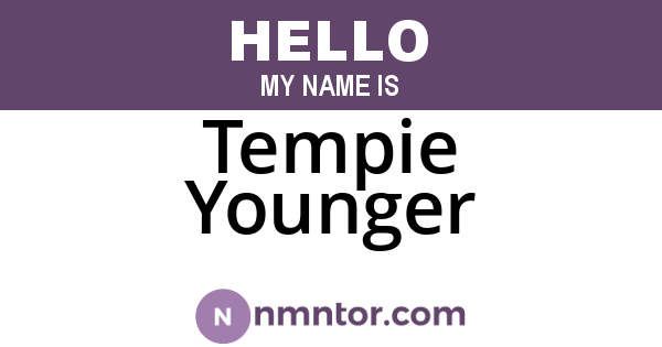 Tempie Younger