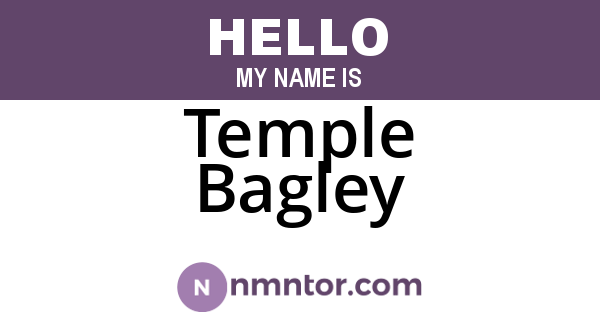 Temple Bagley
