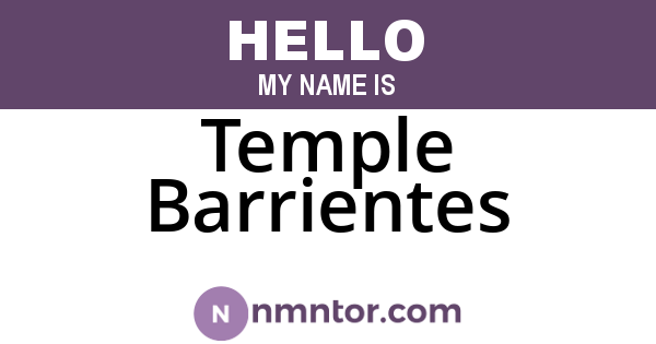 Temple Barrientes