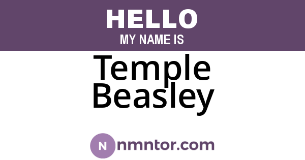 Temple Beasley