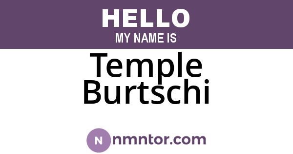 Temple Burtschi
