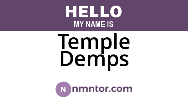 Temple Demps