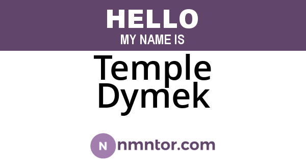 Temple Dymek
