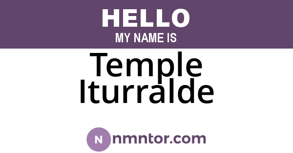 Temple Iturralde