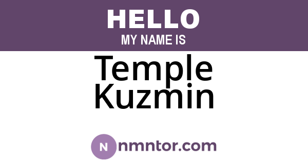 Temple Kuzmin