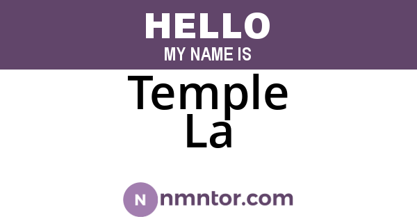 Temple La