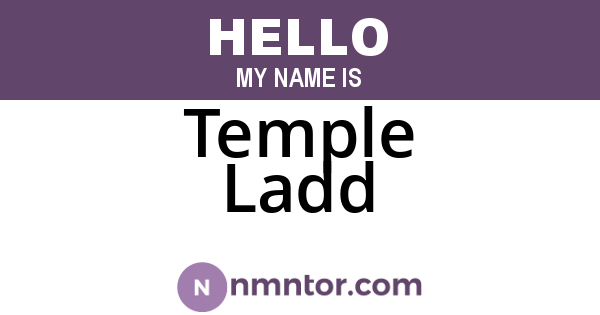 Temple Ladd