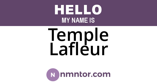 Temple Lafleur