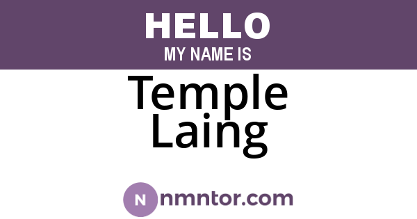 Temple Laing