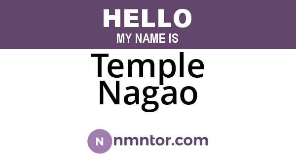 Temple Nagao