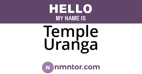 Temple Uranga