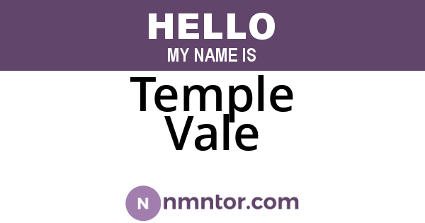 Temple Vale
