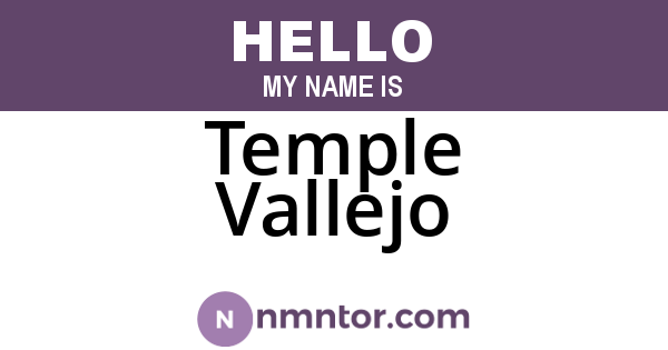 Temple Vallejo