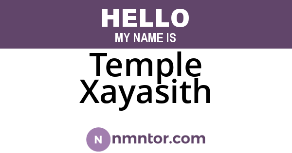 Temple Xayasith