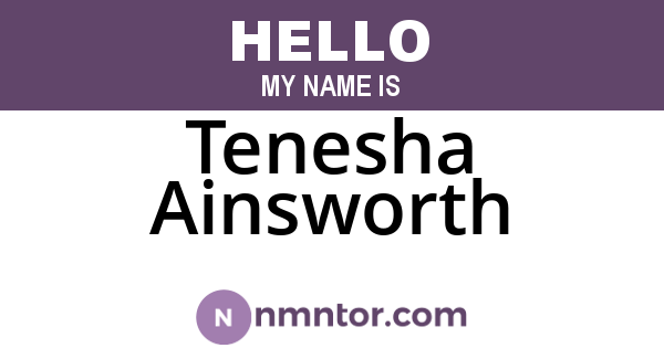 Tenesha Ainsworth
