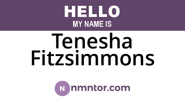 Tenesha Fitzsimmons