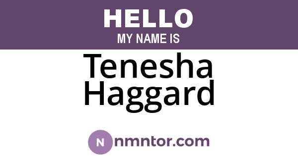 Tenesha Haggard