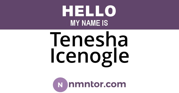 Tenesha Icenogle