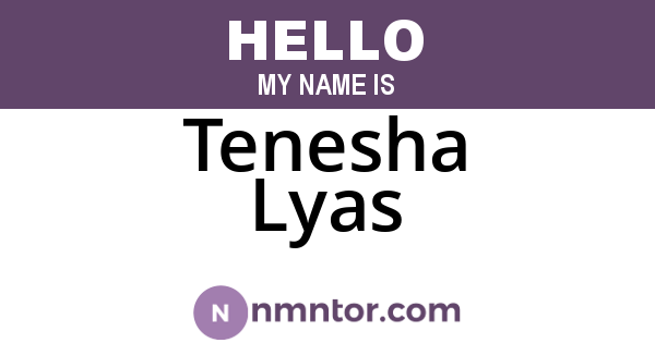 Tenesha Lyas