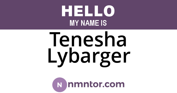Tenesha Lybarger
