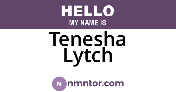 Tenesha Lytch