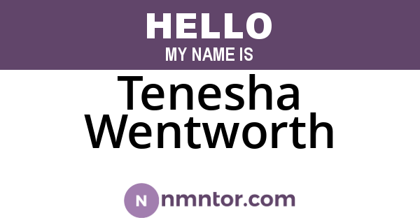 Tenesha Wentworth