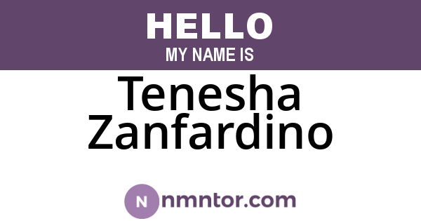 Tenesha Zanfardino
