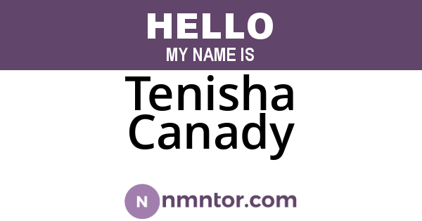 Tenisha Canady