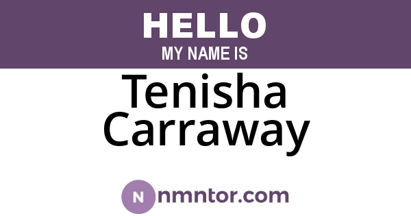 Tenisha Carraway