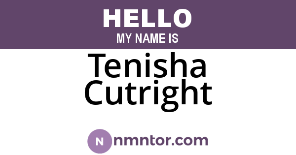 Tenisha Cutright