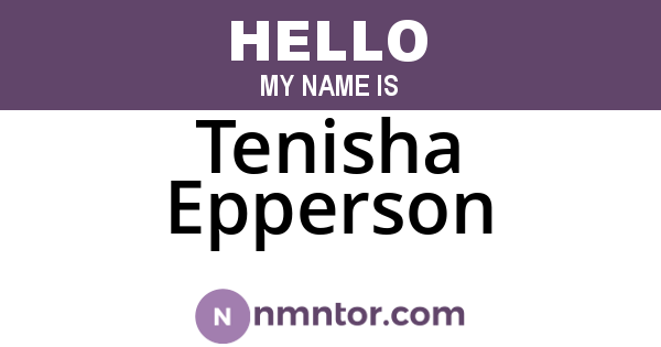 Tenisha Epperson