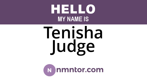 Tenisha Judge