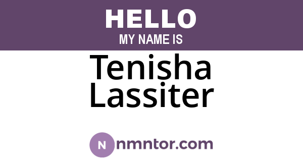 Tenisha Lassiter