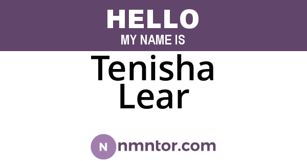 Tenisha Lear