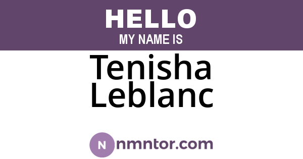 Tenisha Leblanc