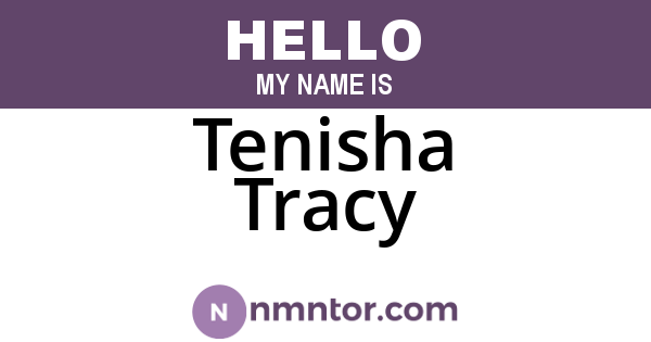 Tenisha Tracy