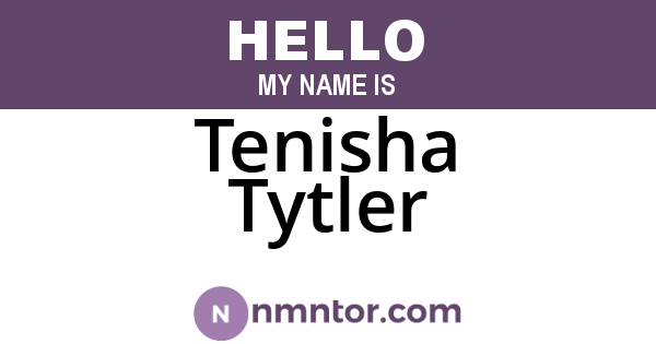 Tenisha Tytler
