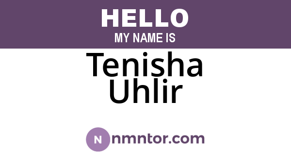Tenisha Uhlir