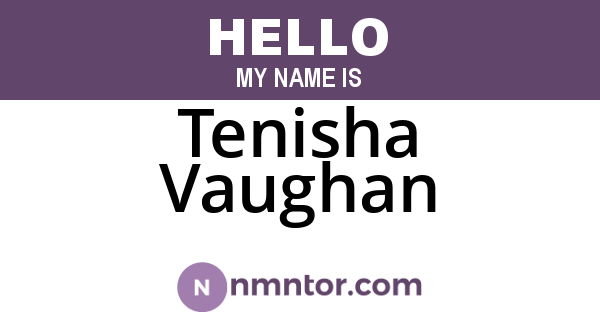Tenisha Vaughan