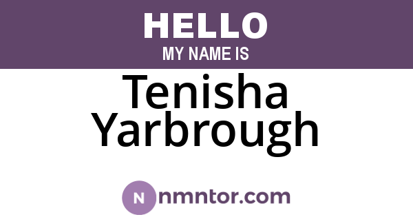 Tenisha Yarbrough