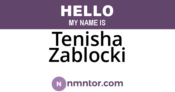 Tenisha Zablocki