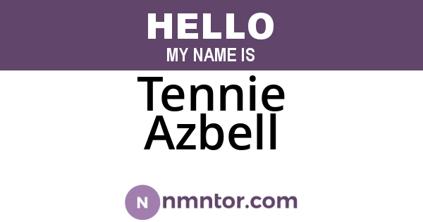 Tennie Azbell