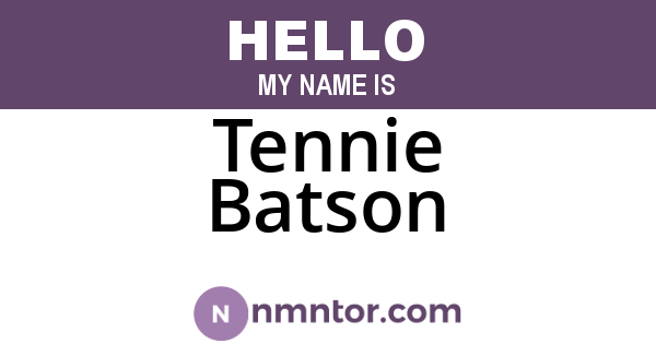 Tennie Batson
