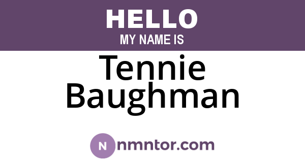 Tennie Baughman