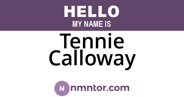 Tennie Calloway